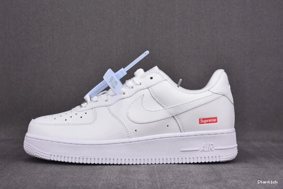 CU9225-100 Nike Supreme Force 1 Air White Low 1102